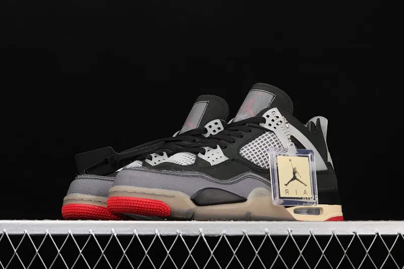 All categories Air Jordan Jordan series basketball shoes Air Jordan 4 Special offer Air Jordan 4 AJ4 Joe 4 replica black and red CV9388-001